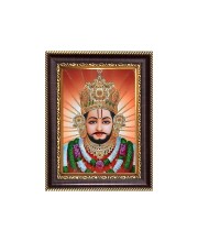 Sri Khatu Shyam Baba Digital Print Photo 6.7x8.7 inches - Vibrant Religious Desk And Wall Art for Home , Office and Temple Decor and Gifting.