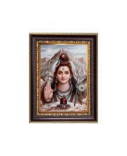 Lord Shiva Digital Print Photo 6.7x8.7 inches - Vibrant Religious Desk And Wall Art for Home , Office and Temple Decor and Gifting.