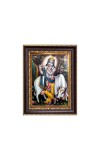 Sri Krishna Digital Print Photo 6.7x8.7 inches - Vibrant Religious Desk And Wall Art for Home , Office and Temple Decor and Gifting.