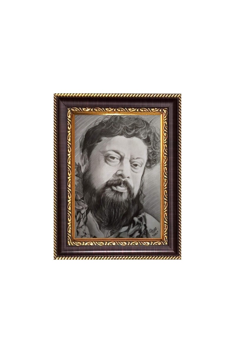 Sri Thakur Balak Brahmachari Digital Print Photo 6.7x8.7 inches - Vibrant Religious Desk And Wall Art for Home , Office and Temple Decor and Gifting.