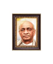 Sardar Vallabhbhai Patel Digital Print Photo 6.7x8.7 inches - Vibrant Religious Desk And Wall Art for Home , Office and Temple Decor and Gifting.