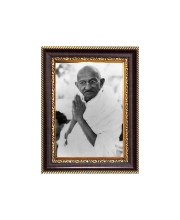 Mahatma Gandhi Digital Print Photo 6.7x8.7 inches - Vibrant Religious Desk And Wall Art for Home , Office and Temple Decor and Gifting.