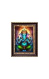 Sri Ganeshji Digital Print Photo 6.7x8.7 inches - Vibrant Religious Desk And Wall Art for Home , Office and Temple Decor and Gifting.