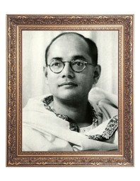 Netaji Subhash Chandra Bose Big Photo Frame - 10x14 Inches for Home ,Temple &  Office Decoration