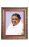 Mata Amritanandamayi Big Photo Frame - 10x14 Inches for Home ,Temple &  Office Decoration