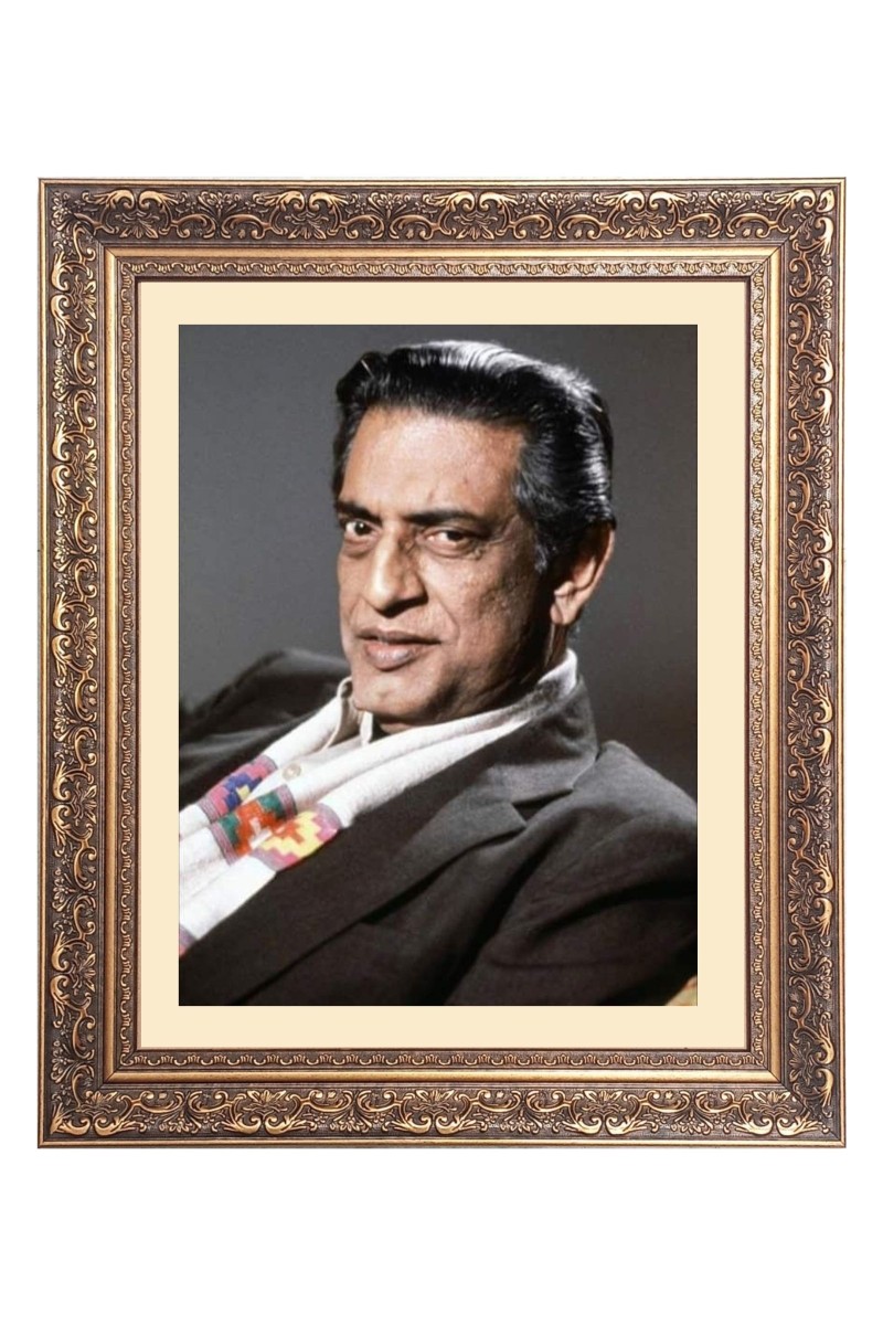 Sri Satyajit Ray Big Photo Frame - 10x14 Inches for Home ,Temple &  Office Decoration