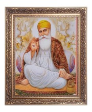 Guru Nanak Big Photo Frame - 10x14 Inches for Home ,Temple &  Office Decoration