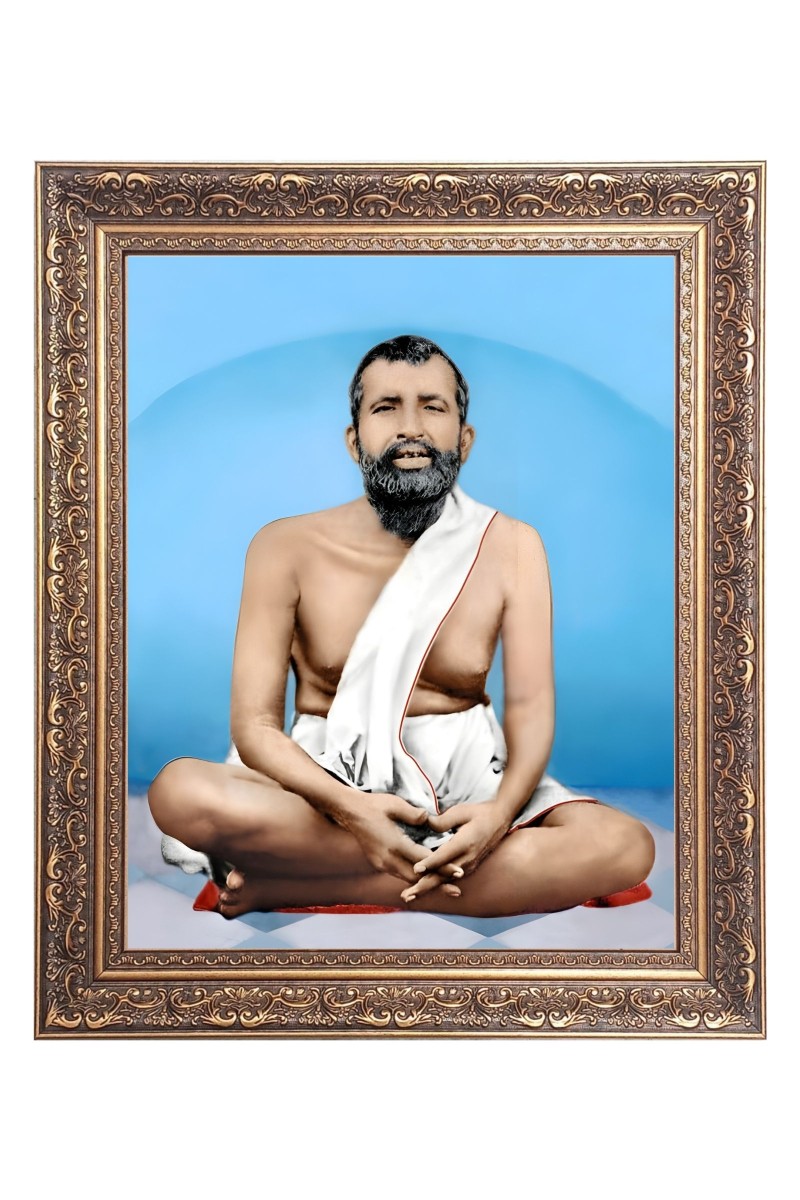 Sri Ramakrishna Paramahansa Big Photo Frame - 10x14 Inches for Home ,Temple &  Office Decoration