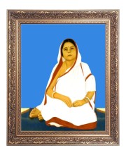 Baro Maa Big Photo Frame - 10x14 Inches for Home ,Temple &  Office Decoration