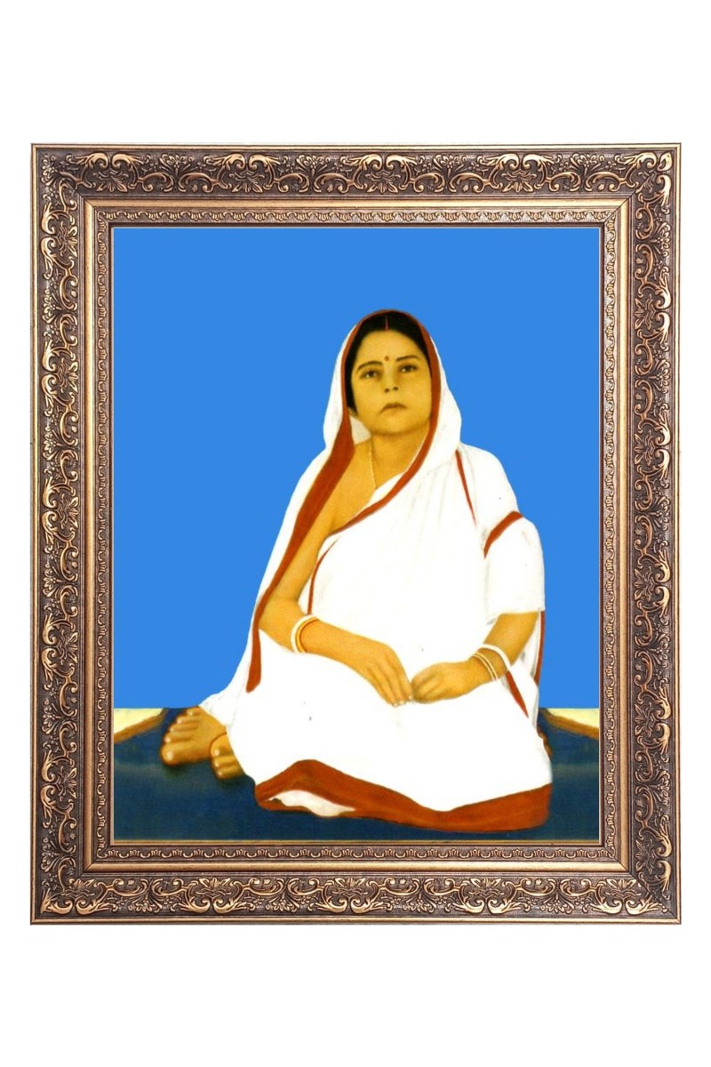 Baro Maa Big Photo Frame - 10x14 Inches for Home ,Temple &  Office Decoration