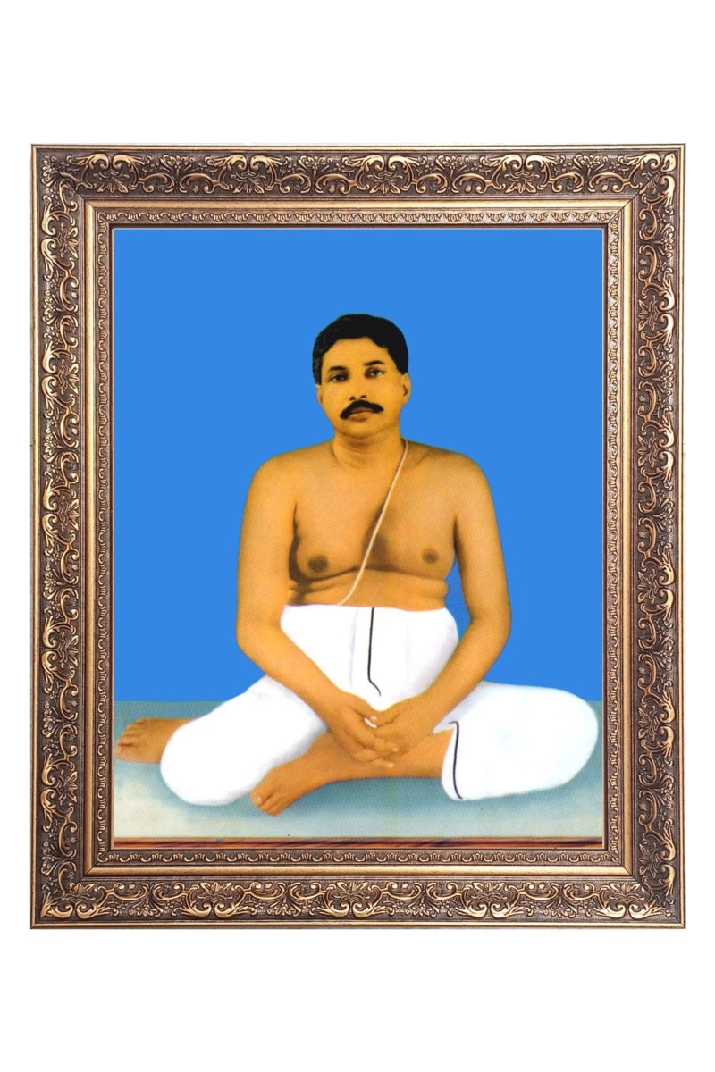 Sri Sri Thakur Anukul Big Photo Frame - 10x14 Inches for Home ,Temple &  Office Decoration