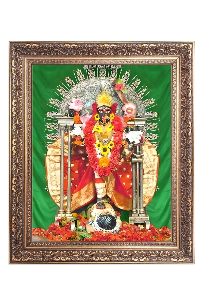 Maa Dakshineswar Kali Big Photo Frame - 10x14 Inches for Home ,Temple &  Office Decoration