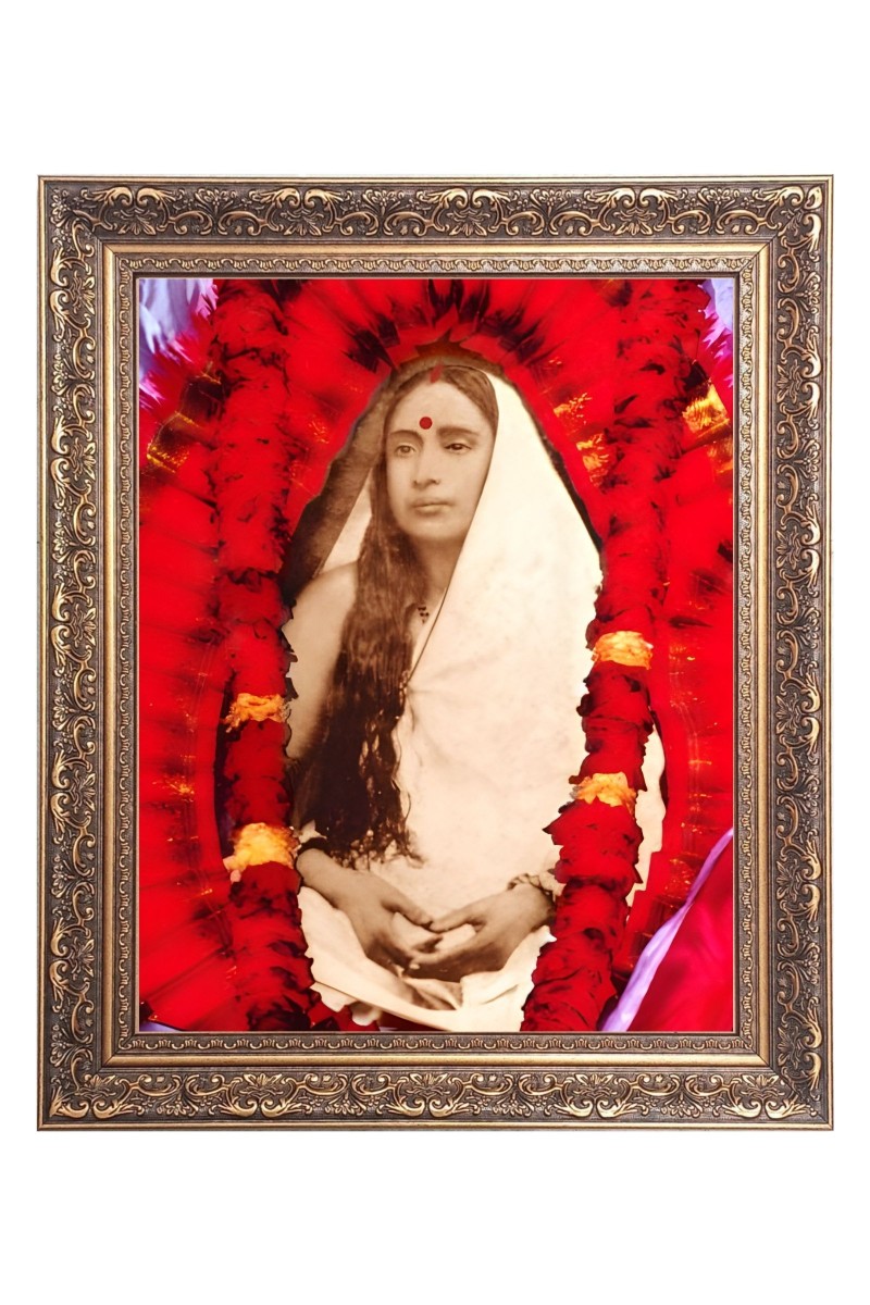 Maa Sarada Big Photo Frame - 10x14 Inches for Home ,Temple &  Office Decoration