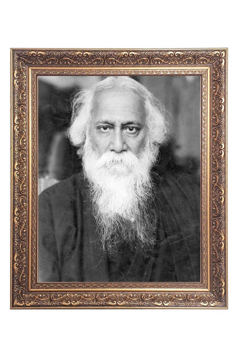 Sri Rabindranath tagore Big Photo Frame - 10x14 Inches for Home ,Temple &  Office Decoration