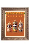 Lord Jagannath, Balram and Subhadra  Big Photo Frame - 10x14 Inches for Home ,Temple &  Office Decoration