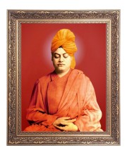 Swami Vibekananda Big Photo Frame - 10x14 Inches for Home ,Temple &  Office Decoration