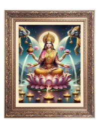 Mata ganga Big Photo Frame - 10x14 Inches for Home ,Temple &  Office Decoration