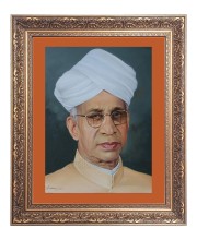 Dr. Sarvepalli Radhakrishnan Big Photo Frame - 10x14 Inches for Home ,Temple &  Office Decoration