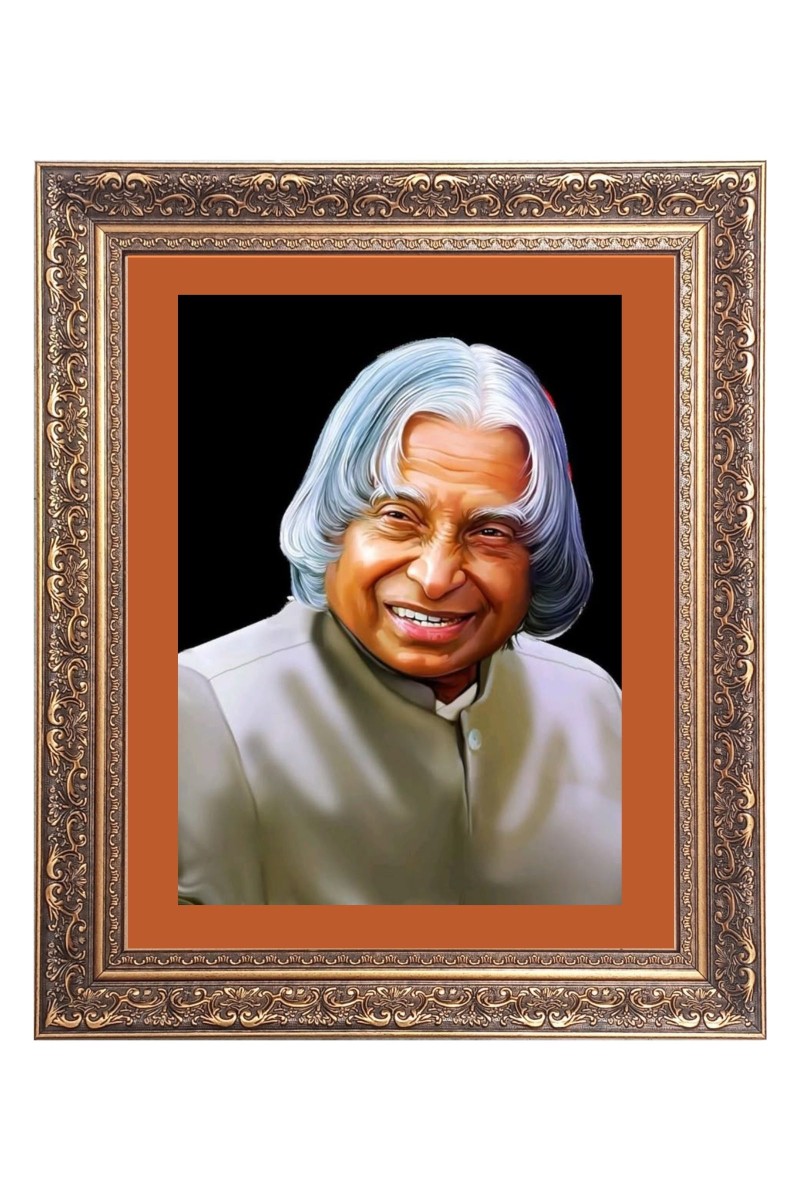 Dr. Abdul Kalam Big Photo Frame - 10x14 Inches for Home ,Temple &  Office Decoration