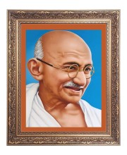 Mahatma Gandhiji Big Photo Frame - 10x14 Inches for Home ,Temple &  Office Decoration