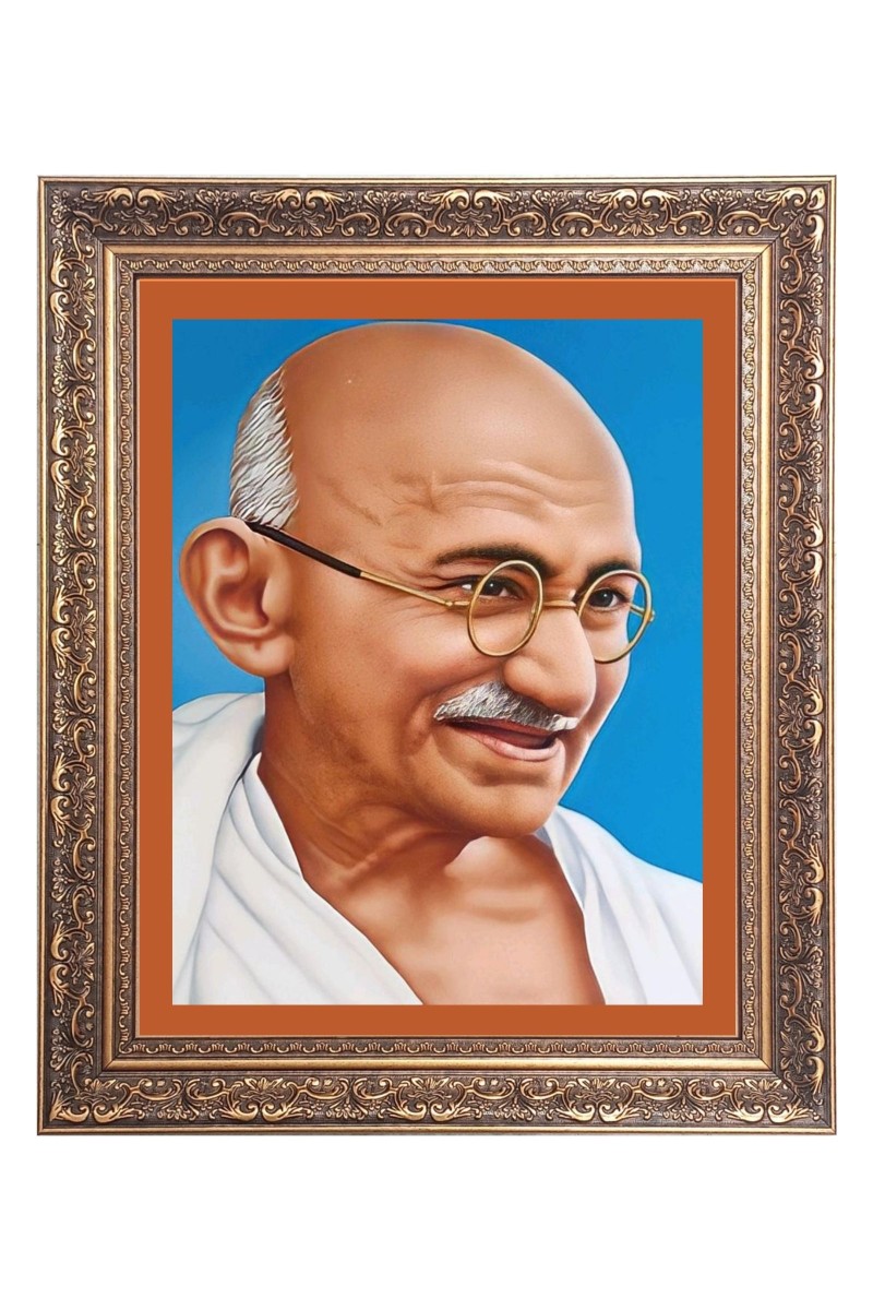 Mahatma Gandhiji Big Photo Frame - 10x14 Inches for Home ,Temple &  Office Decoration
