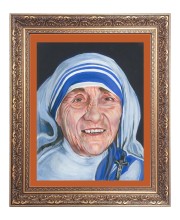 Mother Teresa Big Photo Frame - 10x14 Inches for Home ,Temple &  Office Decoration