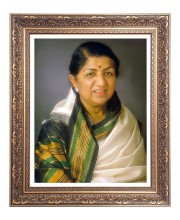 Indian playback singer Mrs. Lata Mageshkar Big Photo Frame - 10x14 Inches for Home ,Temple &  Office Decoration