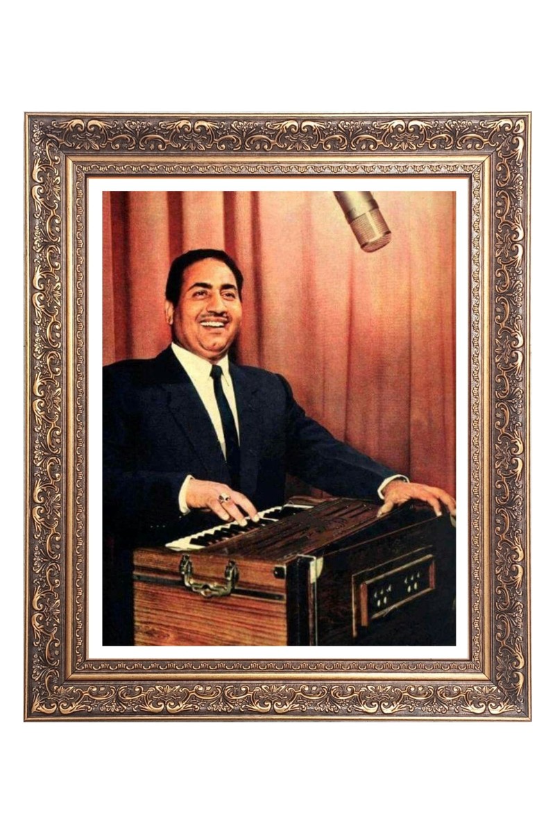 Indian playback singer Mohammed Rafi Big Photo Frame - 10x14 Inches for Home ,Temple &  Office Decoration
