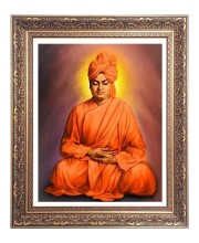 Swami Vibekananda Big Photo Frame - 10x14 Inches for Home ,Temple &  Office Decoration