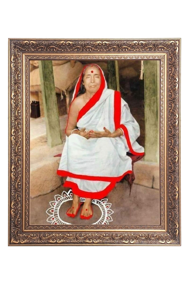 Maa Sarada Big Photo Frame - 10x14 Inches for Home ,Temple &  Office Decoration