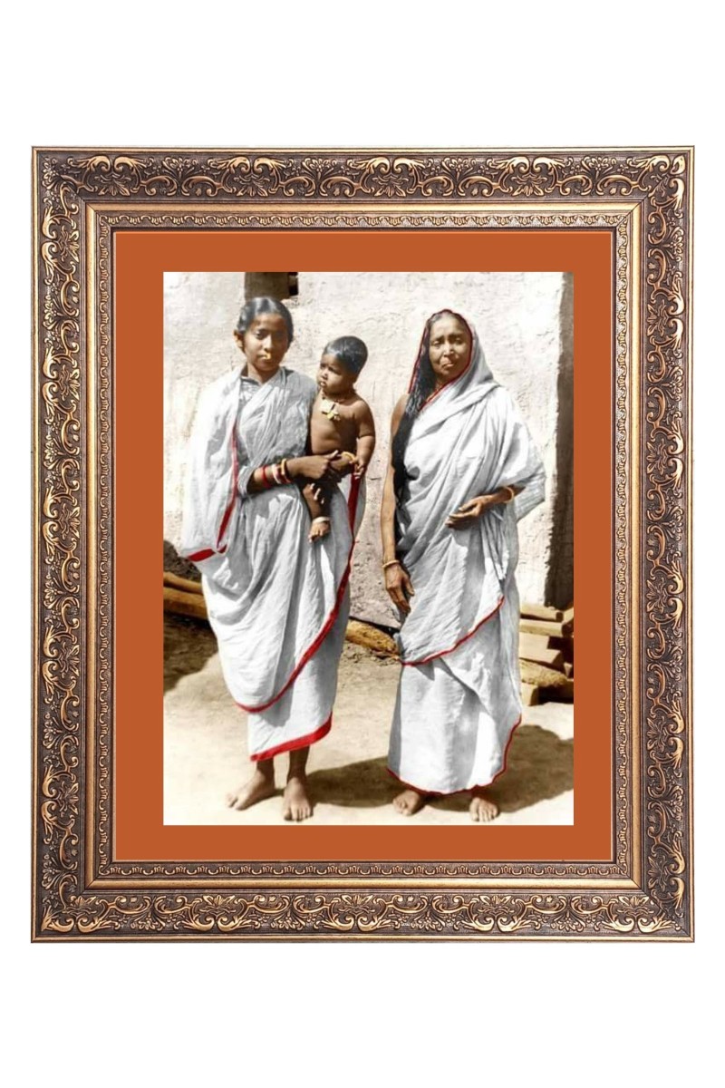 Maa Sarada Big Photo Frame - 10x14 Inches for Home ,Temple &  Office Decoration