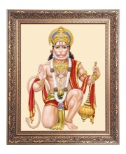 Sri Hanuman Big Photo Frame - 10x14 Inches for Home ,Temple &  Office Decoration