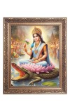 Maa Ganga Big Photo Frame - 10x14 Inches for Home ,Temple &  Office Decoration