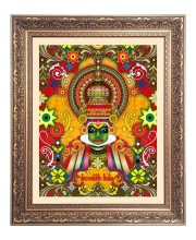 Kathakali Digital Print Big Photo Frame - 10x14 Inches for Home ,Temple &  Office Decoration
