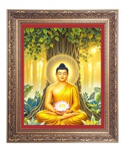 Goutam Buddha Big Photo Frame - 10x14 Inches for Home ,Temple &  Office Decoration