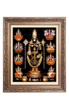 Lord Tirupati and Other Godess Big Photo Frame - 10x14 Inches for Home ,Temple & Office Decoration Lord Tirupati and Other Godess Big Photo Frame - 10x14 Inches for Home ,Temple & Office Decoration