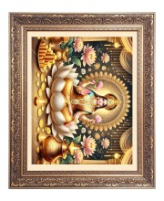 Maa Lakshmi Big Photo Frame - 10x14 Inches for Home ,Temple &  Office Decoration