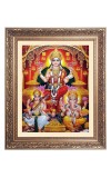 Maa Lakshmi,Maa Saraswati and Sri Ganesh Big Photo Frame - 10x14 Inches for Home ,Temple &  Office Decoration