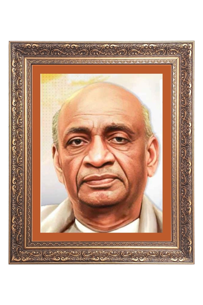 Sardar Vallabhbhai Patel Big Photo Frame - 10x14 Inches for Home ,Temple &  Office Decoration