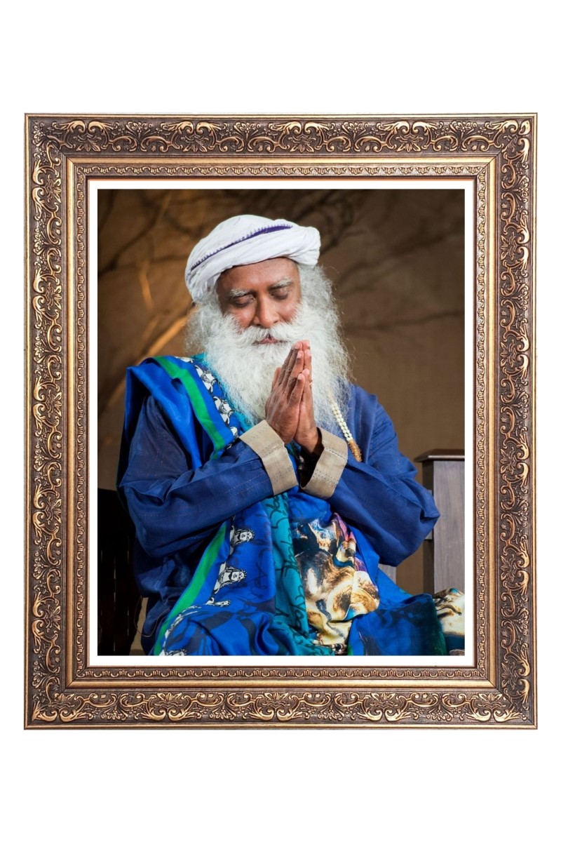 Sadguru Big Photo Frame - 10x14 Inches for Home ,Temple &  Office Decoration