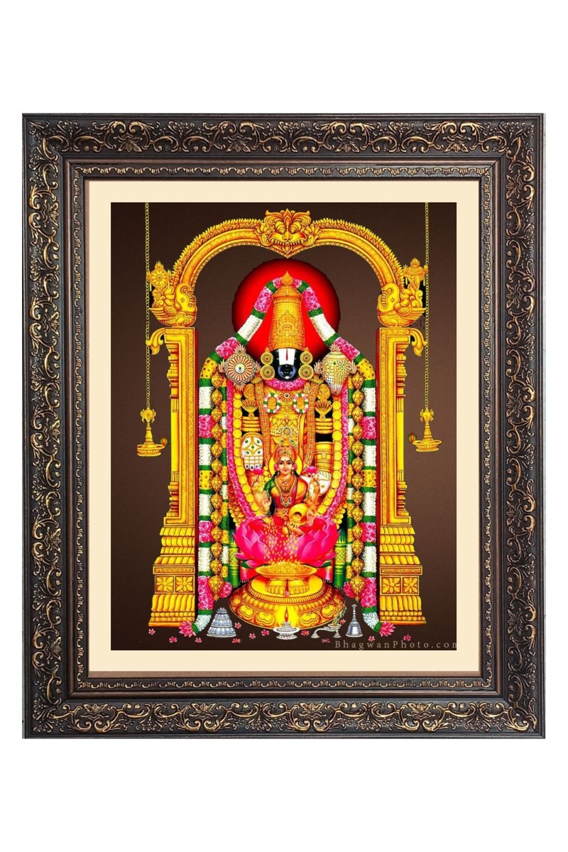 Lord Tirupati Balaji Big Photo Frame - 10x14 Inches for Home ,Temple &  Office Decoration