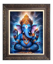 Sri Ganesh Big Photo Frame - 10x14 Inches for Home ,Temple &  Office Decoration