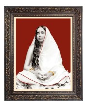 Maa Sarada Big Photo Frame - 10x14 Inches for Home ,Temple &  Office Decoration