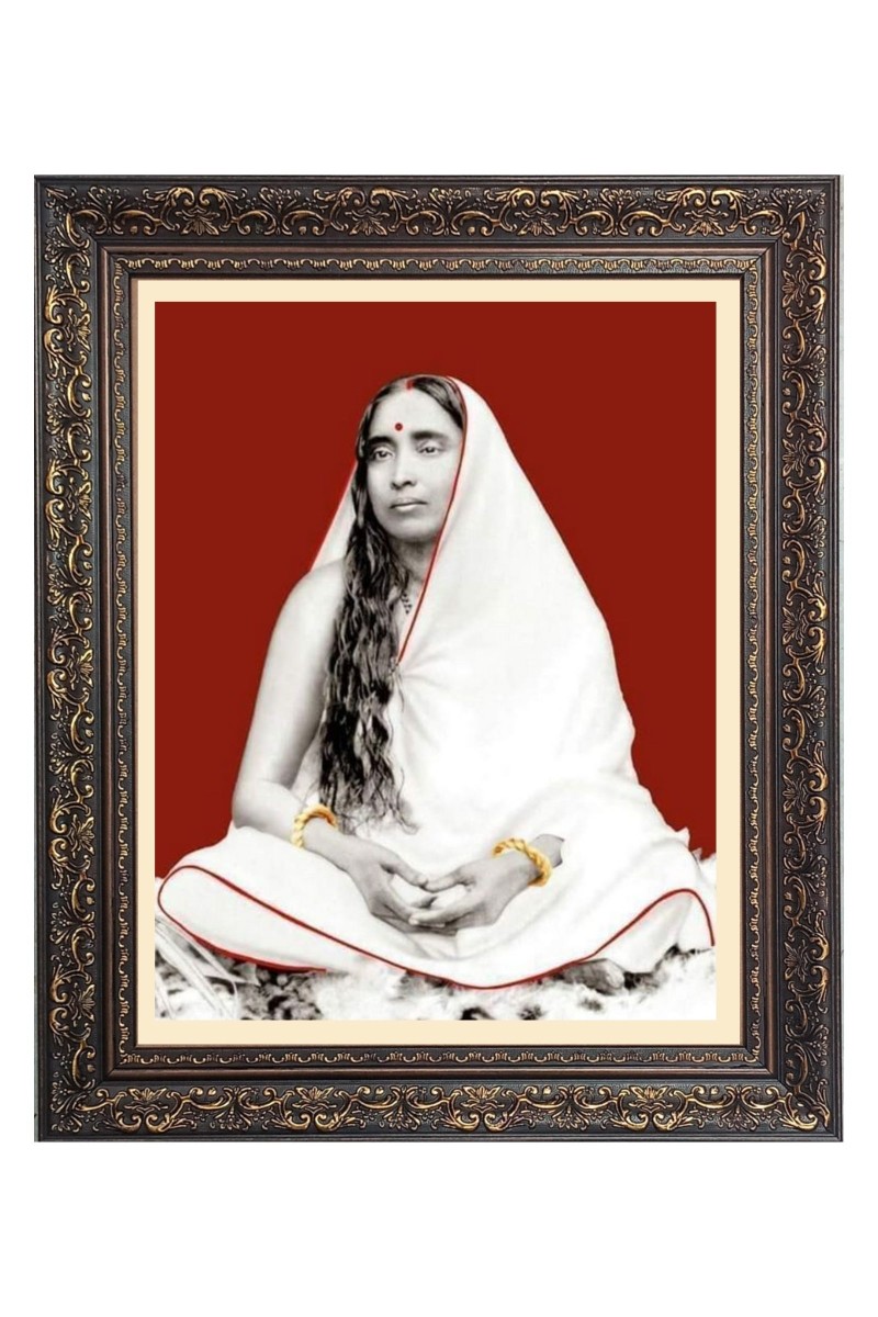 Maa Sarada Big Photo Frame - 10x14 Inches for Home ,Temple &  Office Decoration