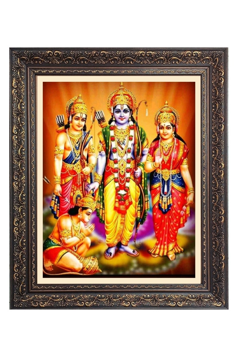 Ram Darbar Big Photo Frame - 10x14 Inches for Home ,Temple &  Office Decoration