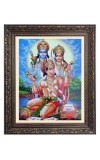 Sri Ram, Maa Sita and Sri Hanuman Big Photo Frame - 10x14 Inches for Home ,Temple & Office Decoration Sri Ram, Maa Sita and Sri Hanuman Big Photo Frame - 10x14 Inches for Home ,Temple & Office Decoration