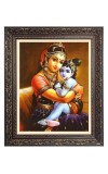 Baby Krishna with Maa yoshda Big Photo Frame - 10x14 Inches for Home ,Temple & Office Decoration Baby Krishna with Maa yoshda Big Photo Frame - 10x14 Inches for Home ,Temple & Office Decoration