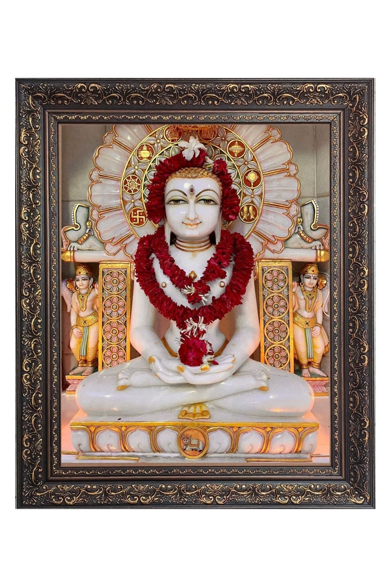 Mahavir Big Photo Frame - 10x14 Inches for Home ,Temple &  Office Decoration
