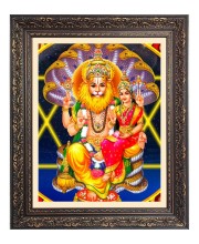 God Sri Lakshmi Narasimha Big Photo Frame - 10x14 Inches for Home ,Temple &  Office Decoration