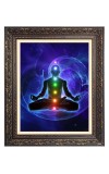 Mediation Healing Chakra Big Photo Frame - 10x14 Inches for Home ,Temple &  Office Decoration